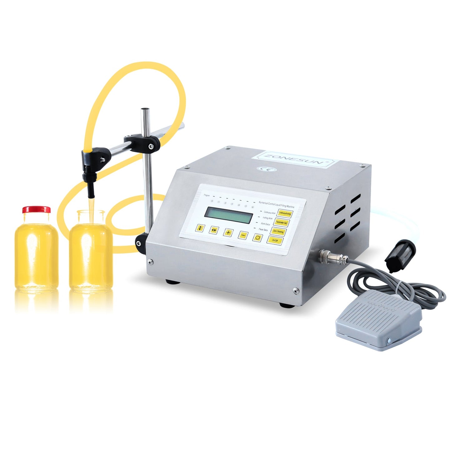 ZONESUN ZS-GFK160 Diaphragm Pump Liquid Filling Machine Anti-Drip Nozzle | Portable ZONESUNPRO