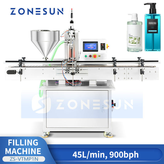 ZONESUN ZS-VTMP1N Automatic Magnetic Pump Liquid Paste Filling Machine(Best Offer)