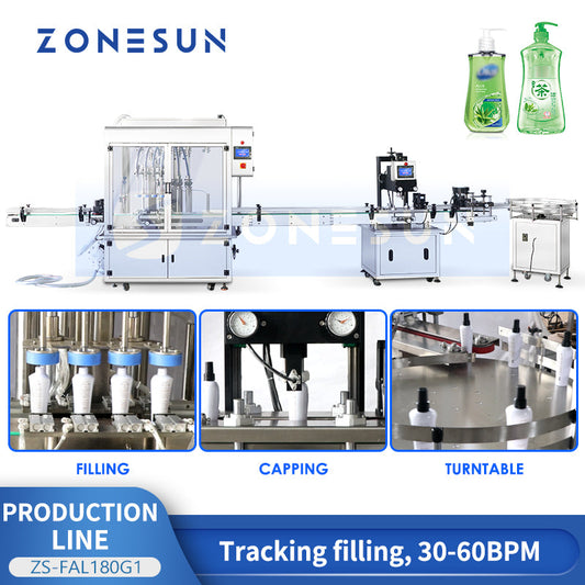 Automatic Liquid Filling and Capping Line