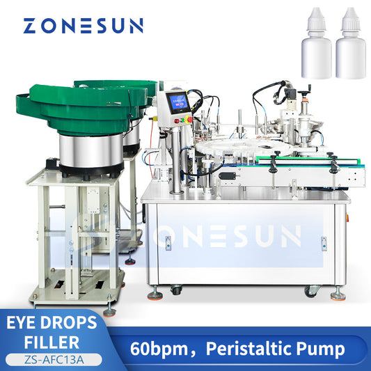 Cosmetic Small Bottle Liquid Filling Capping Machine