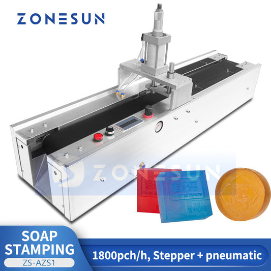 ZONESUN ZS-AZS1 Automatic Soap Logo Stamping Machine For Handmade Soap