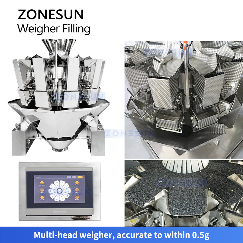 Multihead weigher filling line