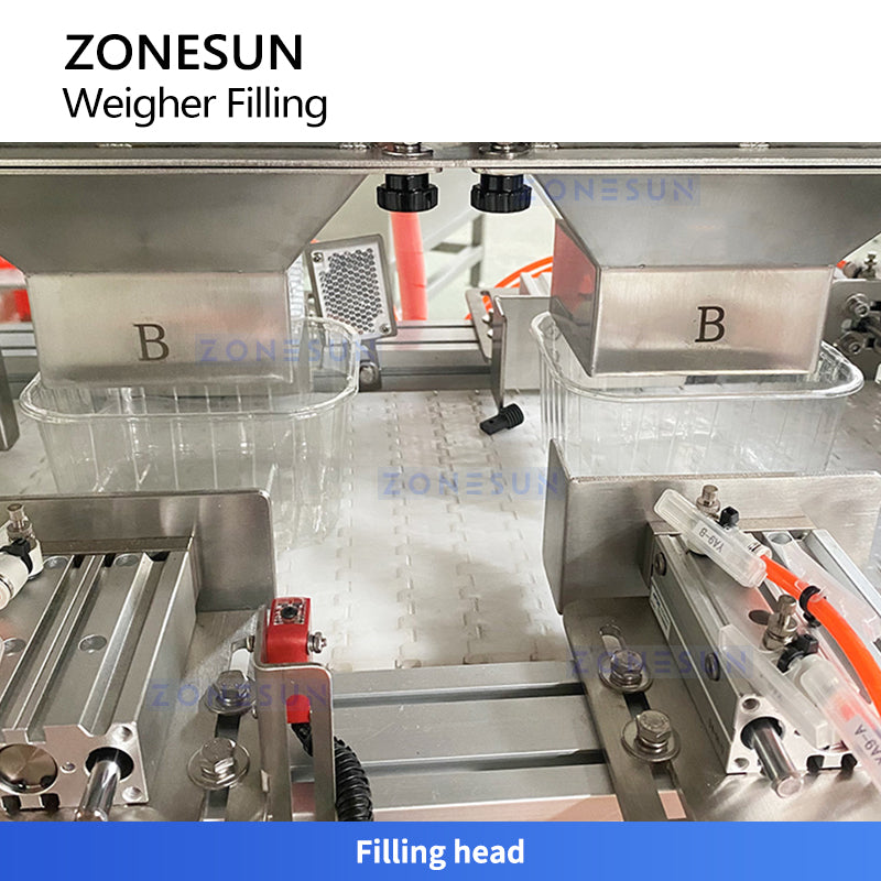 Multihead weigher filling line