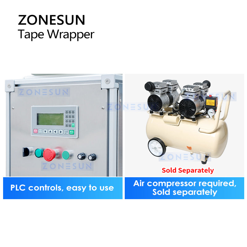 ZONESUN Automatic Tape Wrapping Machine ZS-TW5050 ZONESUNPRO