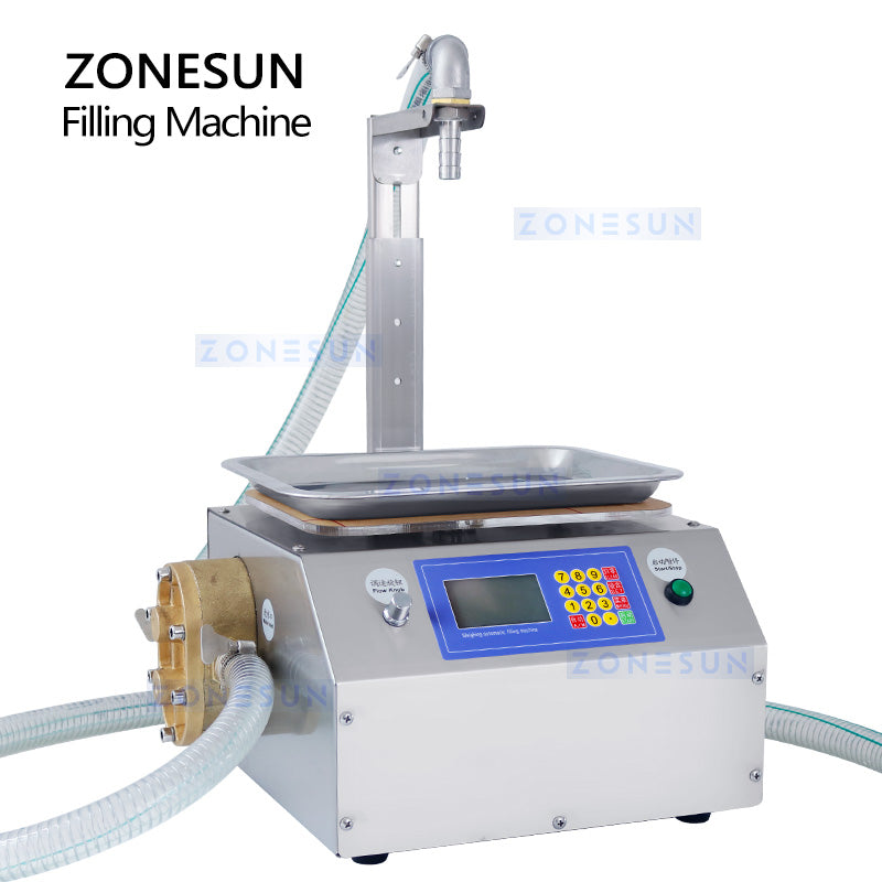 ZONESUN ZS-GPGT1C Semi-automatic Gear Pump Paste Weighing And Filling Machine ZONESUNPRO