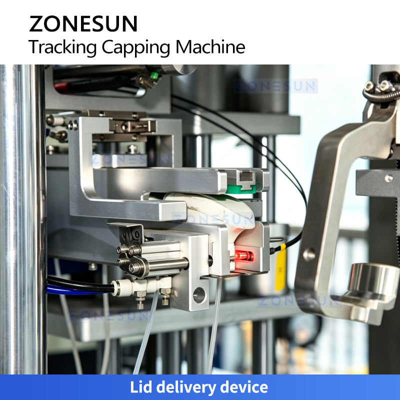 ZONESUN ZS-VTXG3 Automatic Double Head Tracking Capping Machine for Pump Heads, Spray Caps, and Special Closures in Liquid Filling Lines