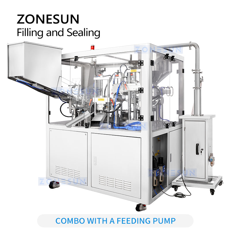 ZONESUN Custom Automatic Soft Tube Paste Filling And Ultrasonic Sealing Machine ZONESUNPRO
