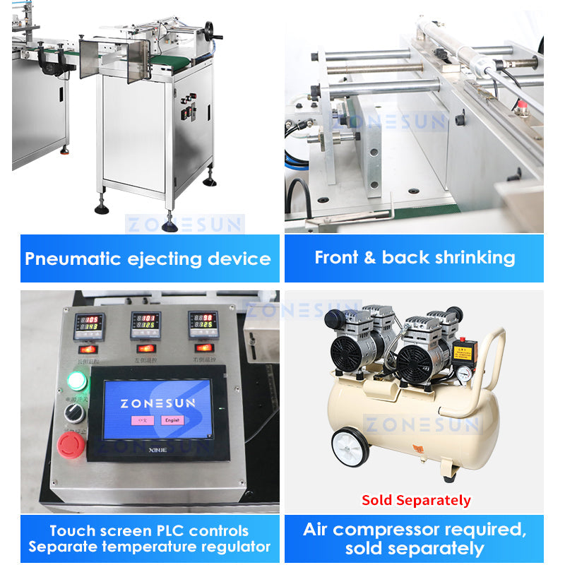 ZONESUN ZS-MSFM750A Automatic Cellophane Wrapping Packaging Machine ZONESUNPRO