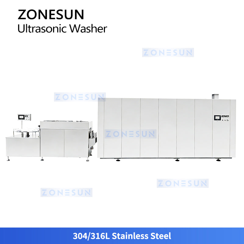 ZONESUN ZS-UWB7 Automatic Ultrasonic Dropper Vial Bottle Washing & Drying Machine