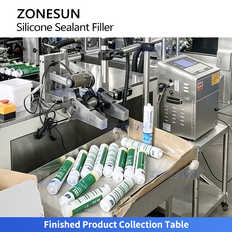 ZONESUN ZS-AGD7 Automatic 310ml Sealant Adhesive Cartridge Filling & Capping Machine