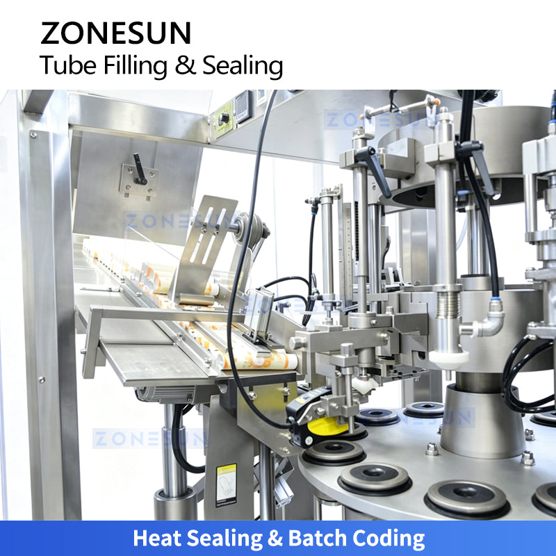 ZONESUN ZS-FS80P Cosmetic Cream Plastic Tube Filling and Sealing Machine