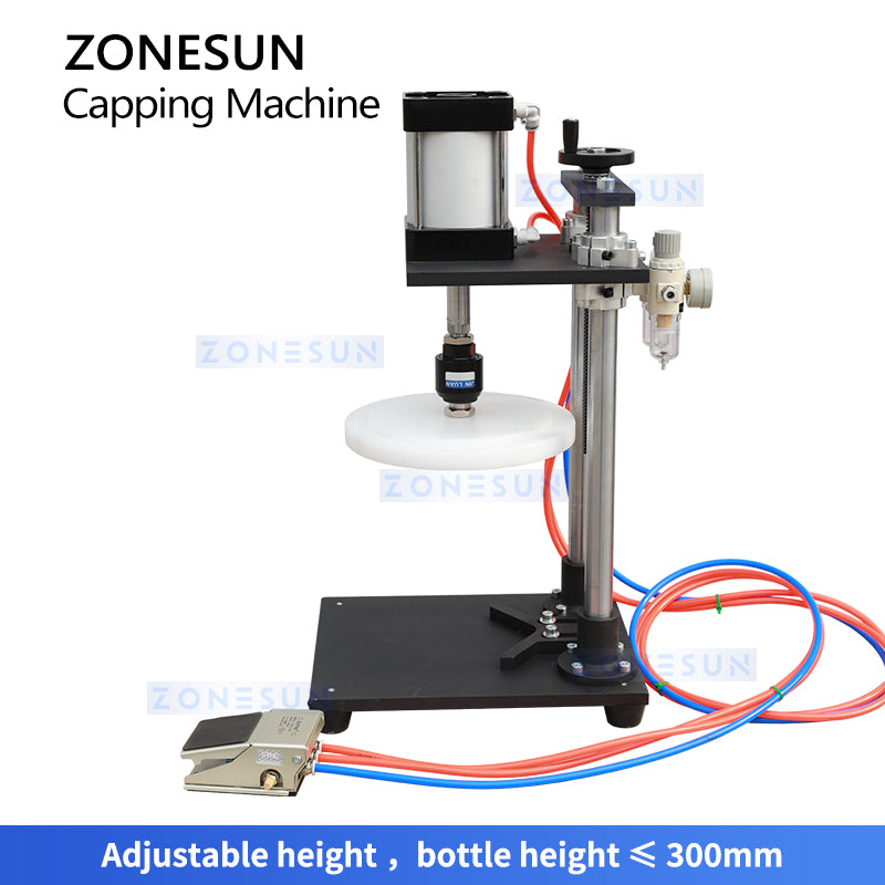 ZONESUN ZS-PDCM100 Pneumatic Plastic Bucket Lid Pressing Machine