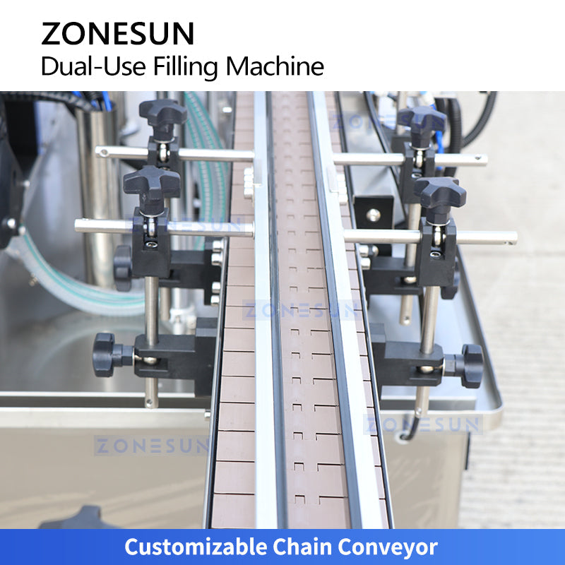 ZONESUN ZS-SVGT4D Fully Automatic Servo Dual-System Filling Machine for Liquid and High-Viscosity Paste
