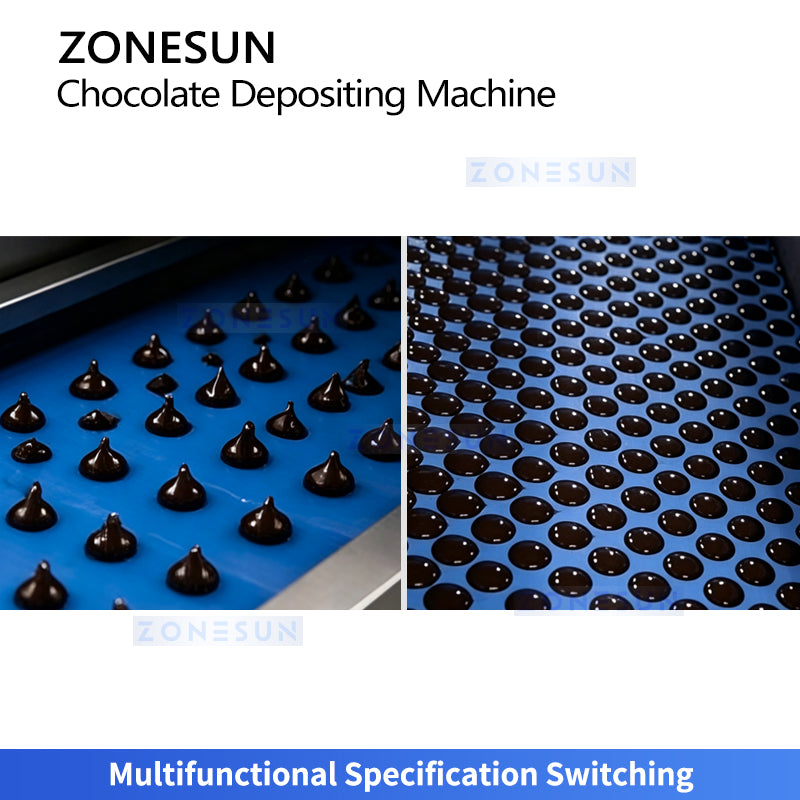 ZONESUN ZS-DJ400 Chocolate Making Machine with Automatic Depositing System for Chocolate Drops
