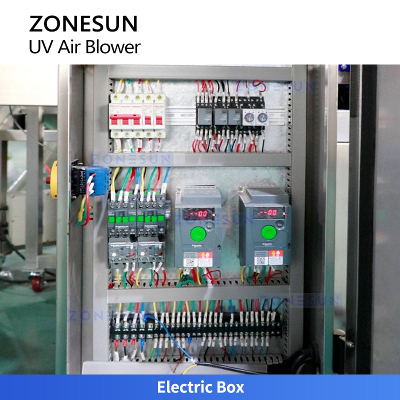 ZONESUN ZS-UVB1 Automatic Rotary Bottle Jar Air Rinsing and UV Sterilization Machine