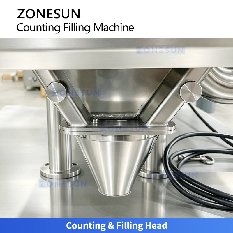 ZONESUN ZS-JF8C Semi-Automatic 8-Lane Candy Hardware Counting Filling Machine