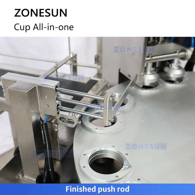 ZONESUN ZS-AFS02 Plastic Cup Piston Pump Liquid Paste Filling Sealing Machine ZONESUNPRO