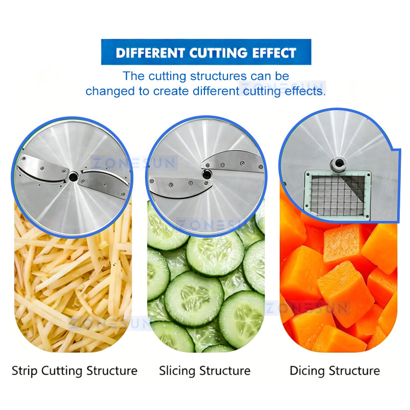 ZONESUN ZS-VCM901 Food Grade Vegetable Cutter Food Slicing Machine ZONESUN