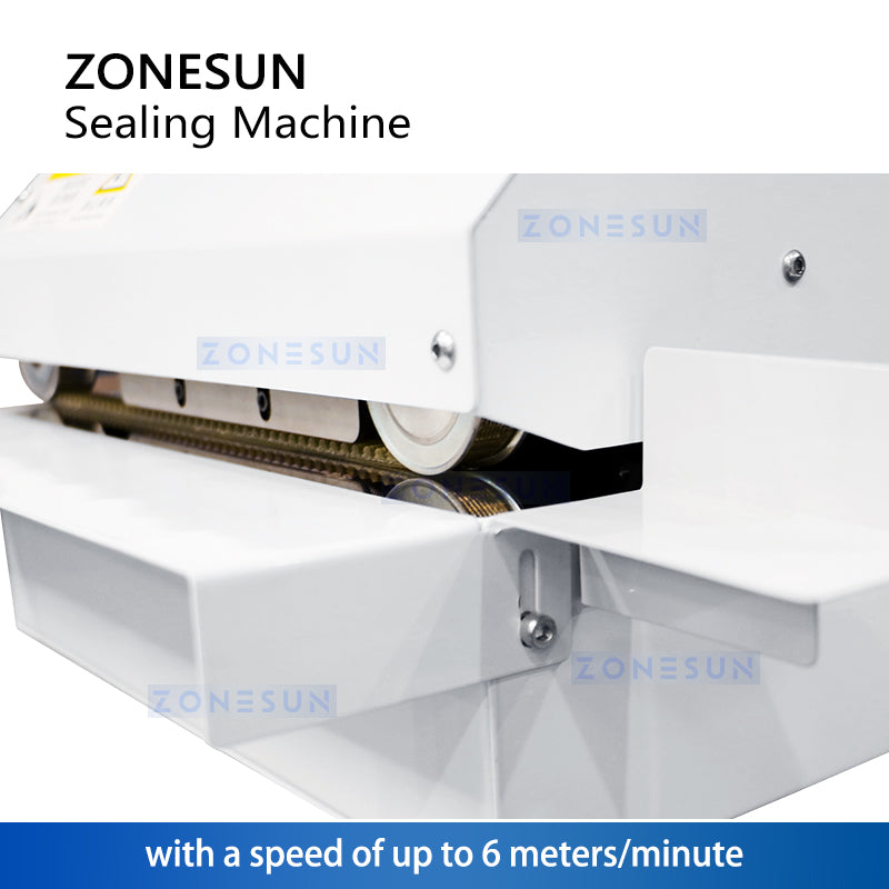 ZONESUN Continuous Band Sealer Bag Sealing Machine ZS-GLF100 ZONESUNPRO