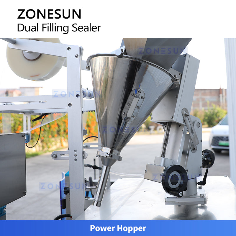 ZONESUN ZS-FS240 Servo VFFS Machine for Powder and Liquid Filling Sealing Packaging