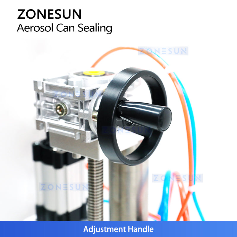 ZONESUN ZS-YG25P Pneumatic Aerosol Can Crimping Machine Can Sealer