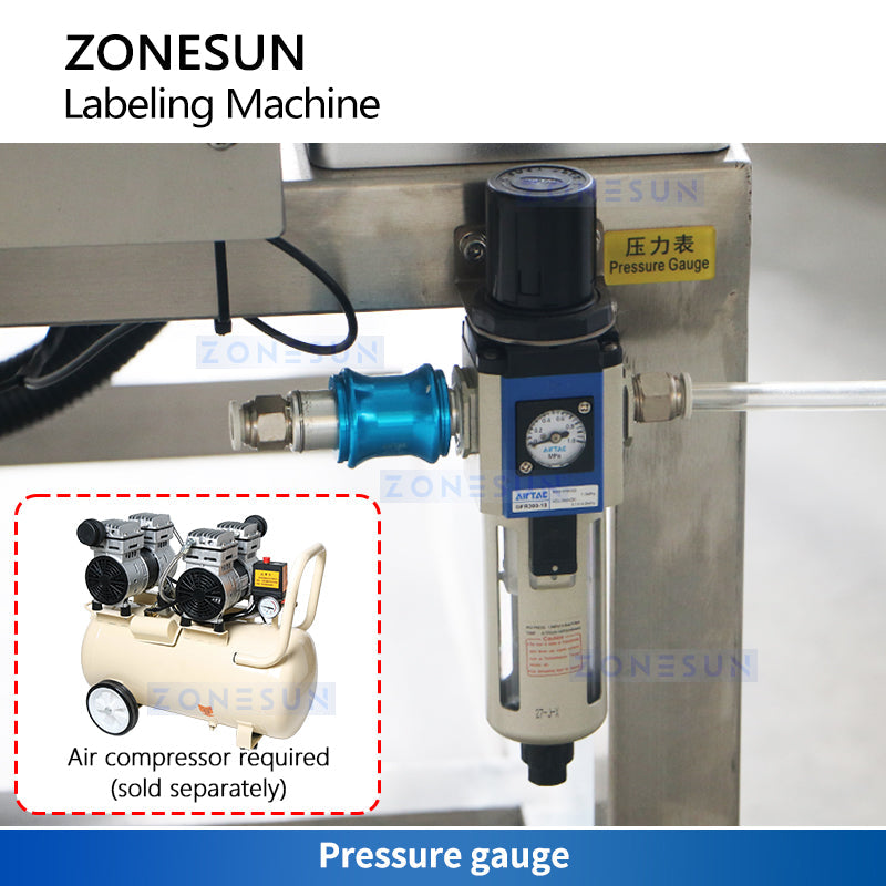 ZONESUN ZS-TB650 Automatic Weigh-Price Date Printing Flat Labeling Machine ZONESUNPRO