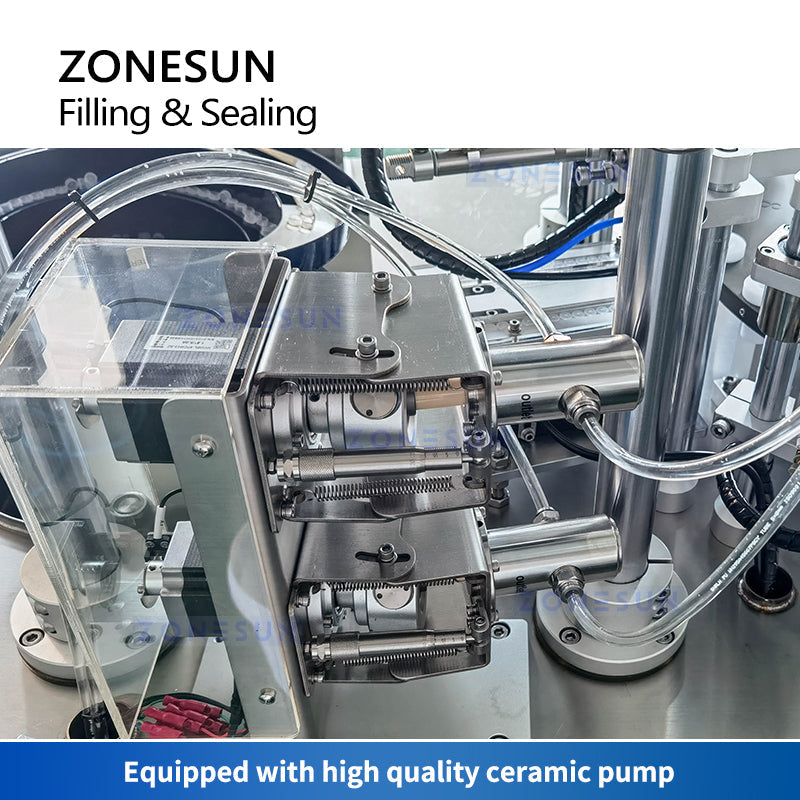 ZONESUN ZS-AFC5 2 Heads Automatic Small Scale Ampule Bottle Filling and Sealing Machine ZONESUNPRO