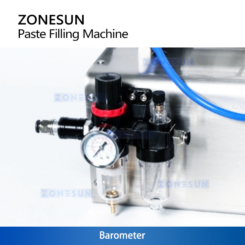 ZONESUN ZS‑GTJ Pneumatic Paste Filling Machine With Mixer ZONESUNPRO
