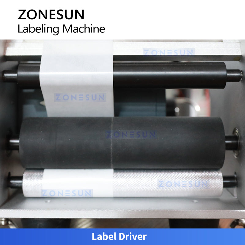 ZONESUN ZS-LT50/T Semi-automatic Round Bottle Labeling Machine