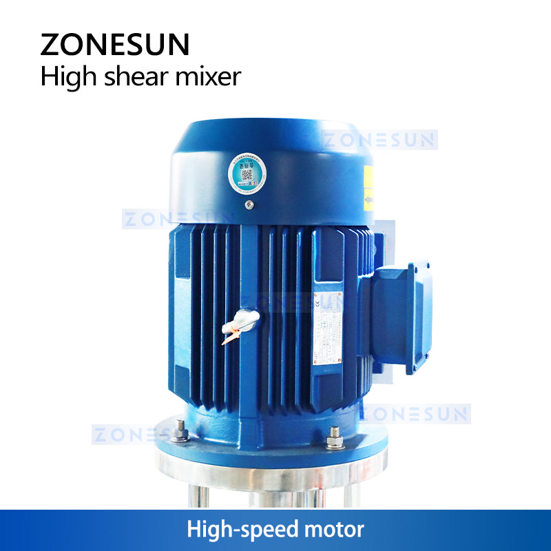 ZONESUN ZS-MXR75 Pneumatic Mixing Machine Lifting High Shear Mixer ZONESUNPRO