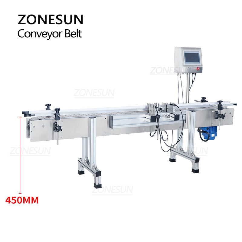 ZONESUN ZS-CB100P 1.9m Automatic Chain Conveyor Belt For Production Line ZONESUNPRO