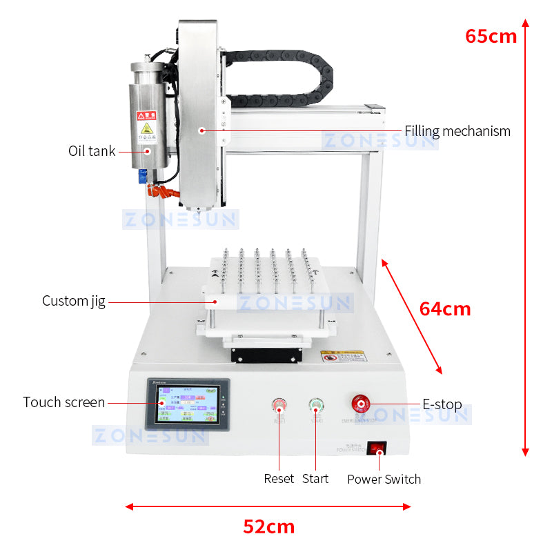 ZONESUN ZS-EL221 Automatic Oil Cartridge Filling Machine ZONESUNPRO