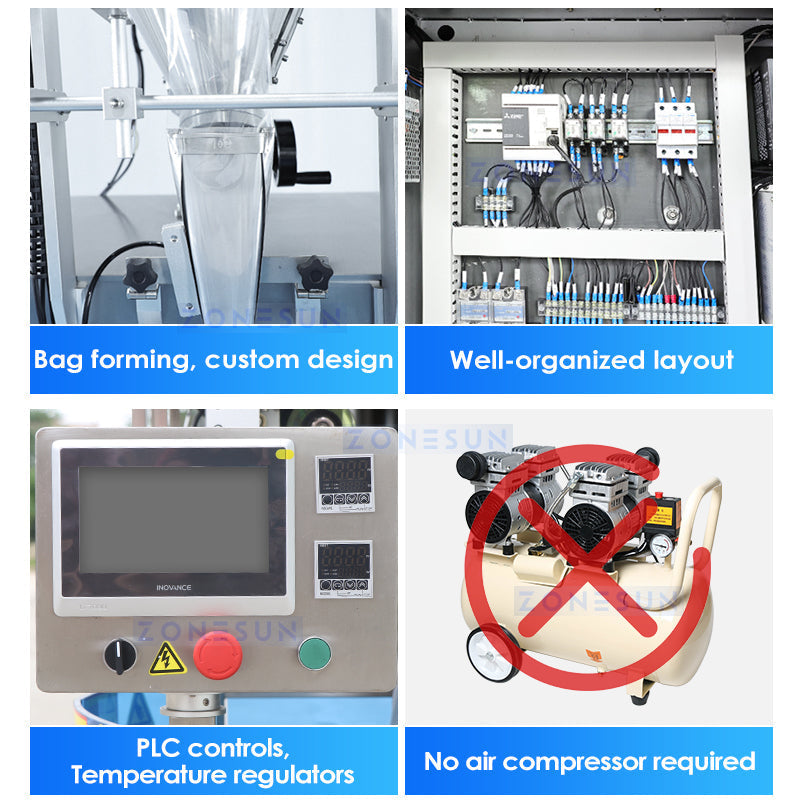 ZONESUN ZS-FM220 Automatic Powder Bag Auger Sachet Packaging Machine ZONESUNPRO
