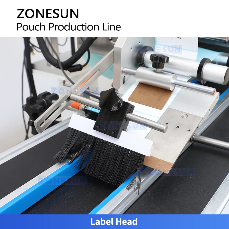 ZONESUN ZS-FSL220 Automatic Liquid Pouch Packing Machine Sachet Filling Sealing Real-time Labeling Line