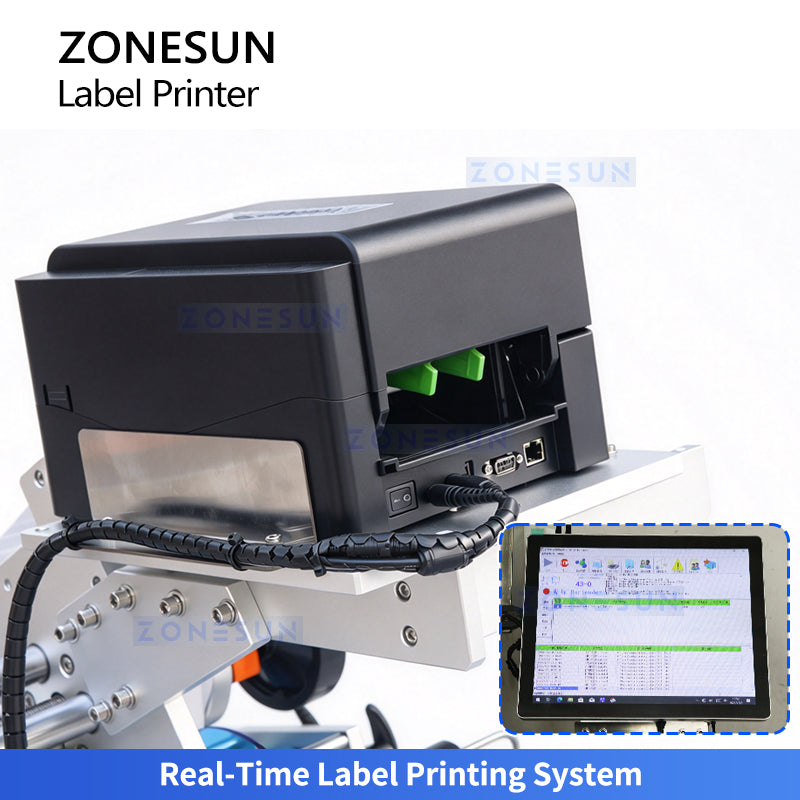 ZONESUN ZS-TB823R Automatic Vial & Small Bottle Print and Apply Labeling Machine