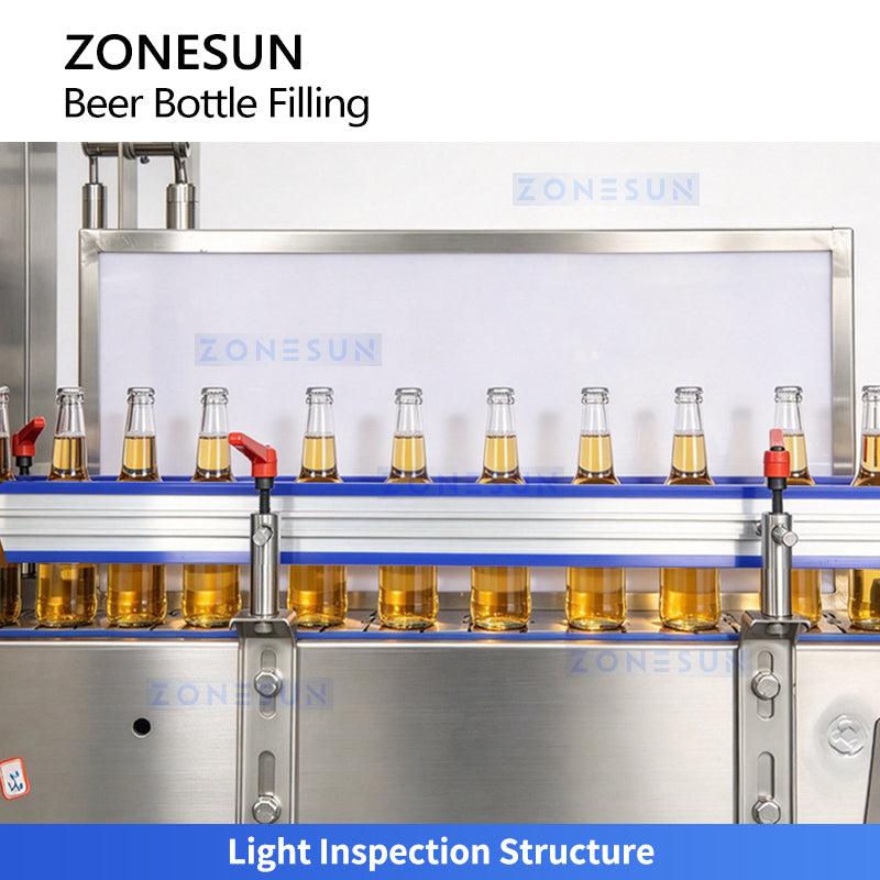 ZONESUN ZS-AFC883B Automatic Beer & Carbonated Beverage Rinsing Filling Capping Machine