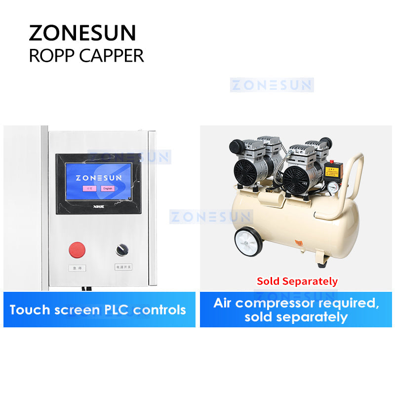ZONESUN Automatic ROPP Capper Pilfer Proof Capping Machine ROPP Cap Sealing Equipment Tamper Rvident Closure ZS-XG440Z ZONESUNPRO