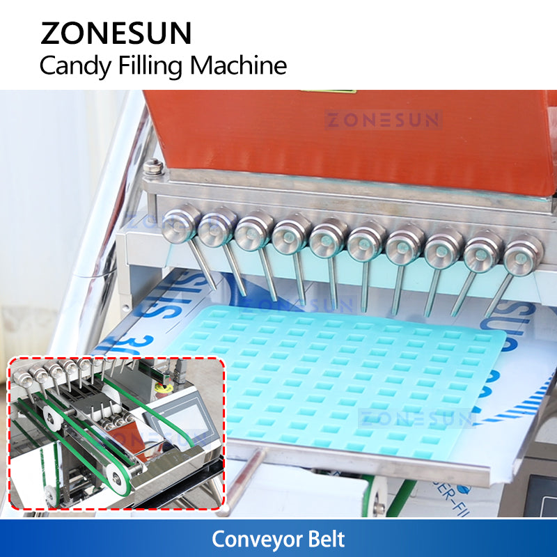 ZONESUN ZS-CTF50 Gummy Depositor Candy Heat Filling Machine 25L Cooker Filler