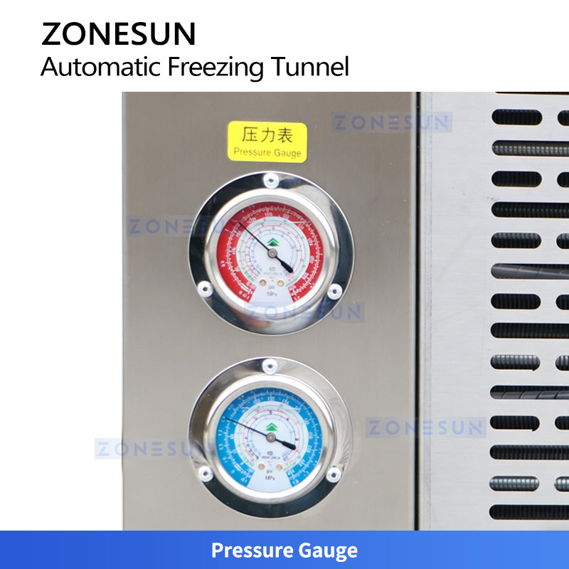 Continuous cooling tunnel