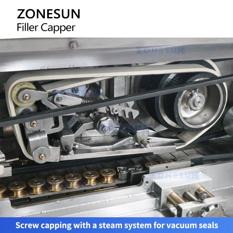 ZONESUN ZS-FAL180B10 Piston Filling Steam Vacuum Capping Machine ZONESUNPRO