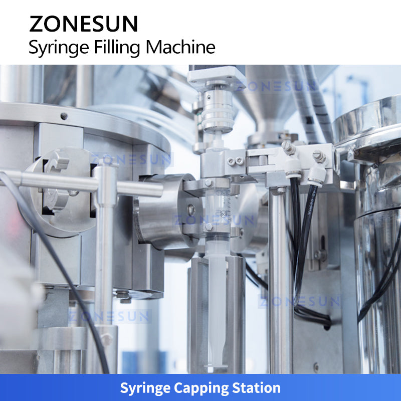 ZONESUN ZS-ZFC2 Automatic PFS Syringe Aseptic Liquid Filling and Plunger Insertion Sealing Machine