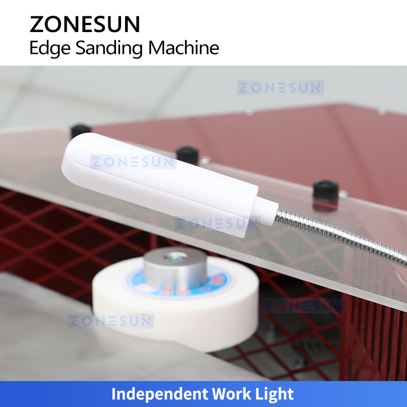 ZONESUN ZS-V05 Single-Wheel Leather Edge Sanding & Burnishing Machine | 100–3000 RPM | Ø100–120mm Wheel