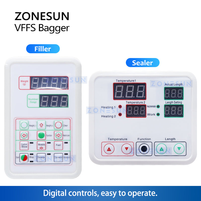 ZONESUN ZS-GZ200 Weighing Powder Filling And Three Side Sealing Machine With Date Printer ZONESUNPRO