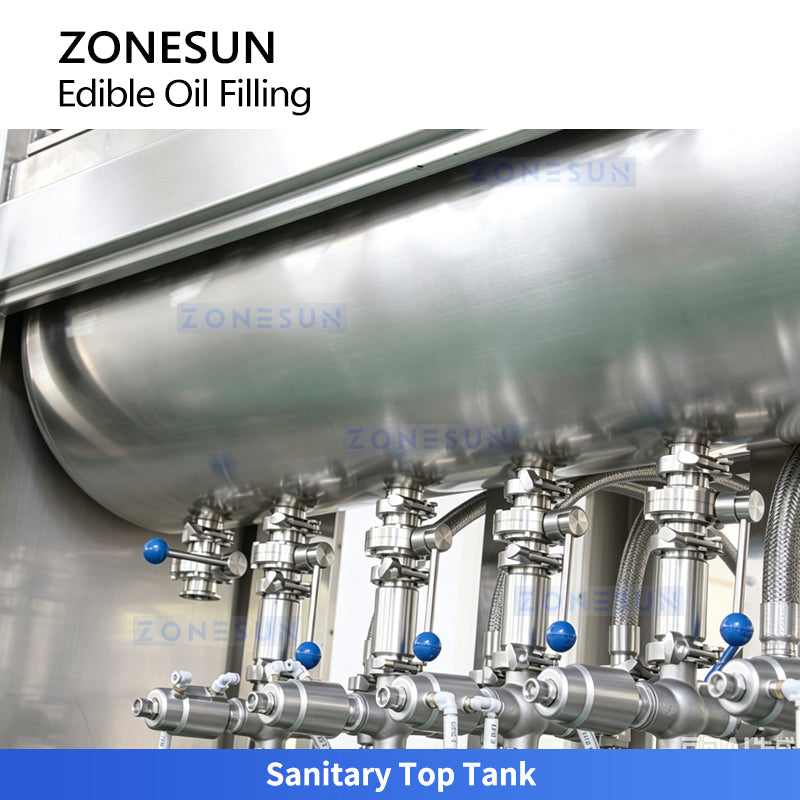 ZONESUN ZS-EVF01 Automatic Cooking Oil Bottle Filler Piston Filling Machine