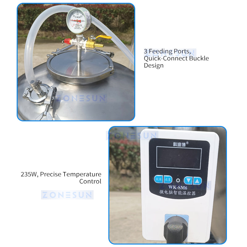 Zonesun ZS-MF2 Mash Tun and Fermenter Set for Beer Brewing ZONESUNPRO