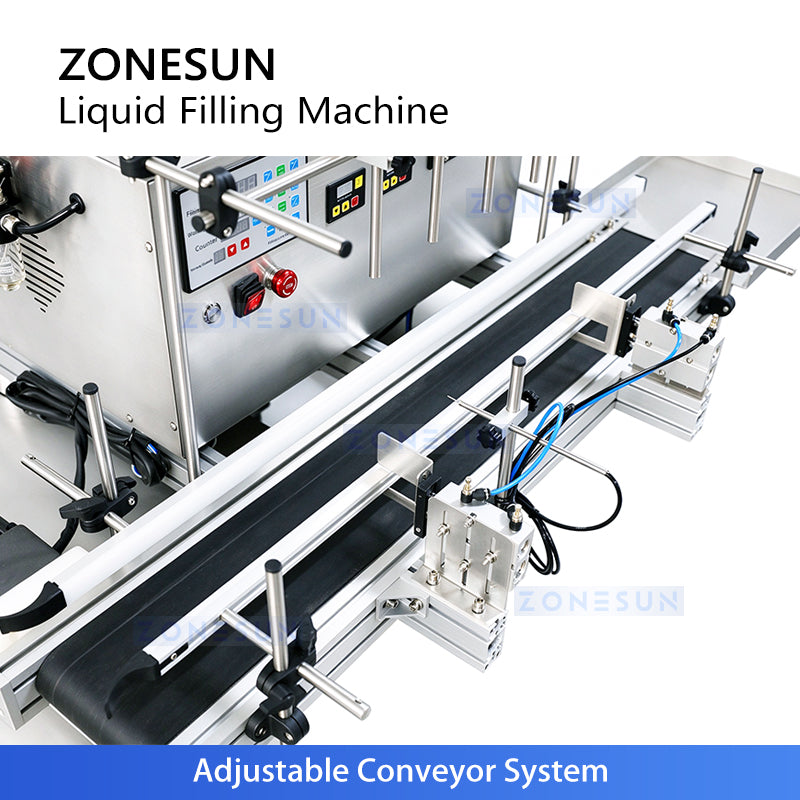 Máquina de llenado de líquidos con bomba magnética automática de 4 boquillas ZONESUN