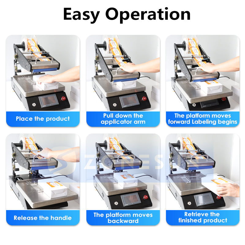 ZONESUN ZS-TB4 Manual Flat Surface Labeling Machine ZONESUNPRO