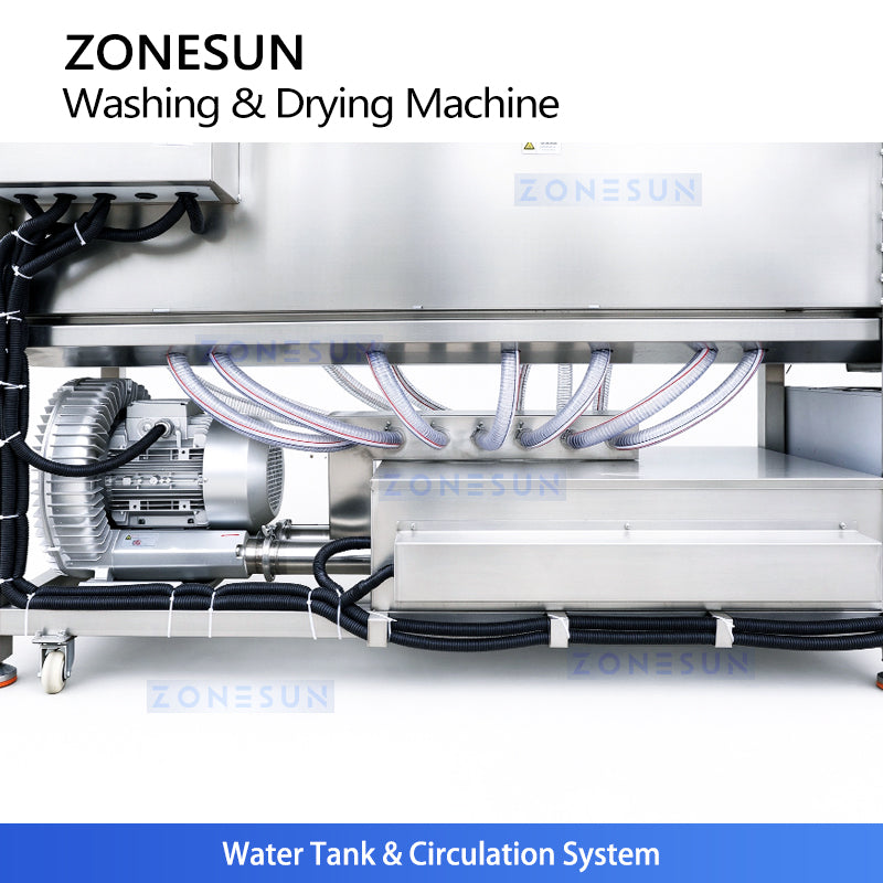 ZONESUN ZS-PM2 Tunnel Pasteurizer for Food & Beverage with Washing Dryer Function