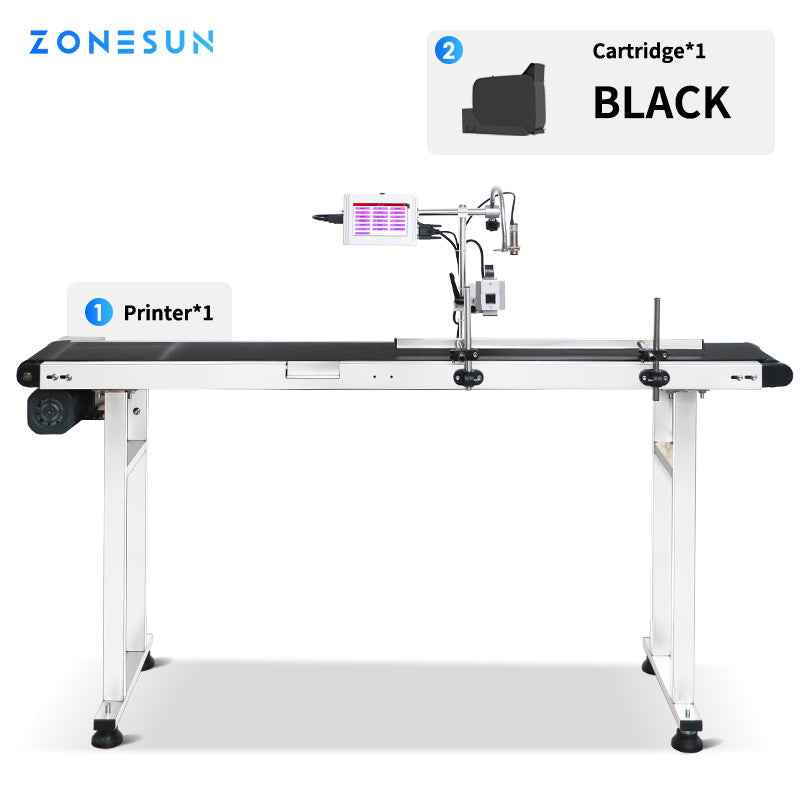 ZONESUN ZS-DC127 Inkjet Printer Date Coding Machine 12.7mm Code Production Line ZONESUNPRO