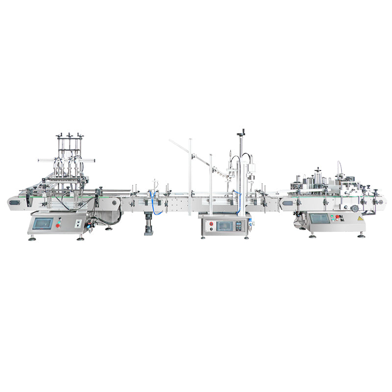ZONESUN ZS-DPCL2/ZS-FAL180D5 Custom Liquid Filling Capping Round Bottle Labeling Production Line ZONESUNPRO